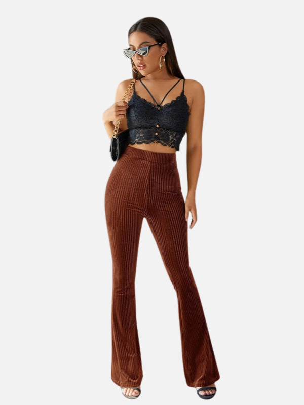 Uitlopende Corduroy Broek voor Dames