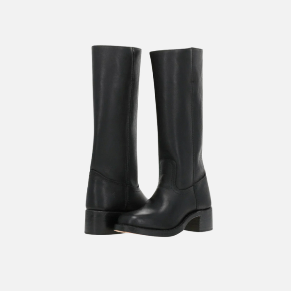 Kirsten | Kniehoog Rijdboots met Blokhak, Dames