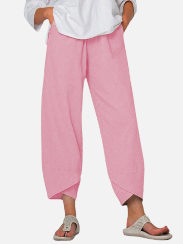 Dames Zomer Broek met Asymmetrische Zoom