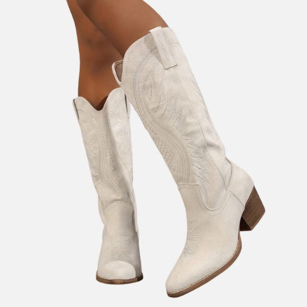 Maria | Geborduurde Kniehoge Cowboylaarzen, Western