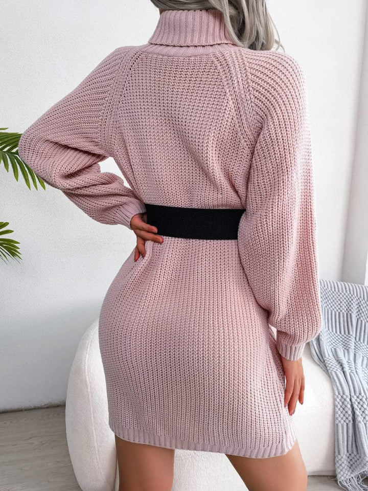 Rolkragenpullover Winterjurk voor Vrouwen
