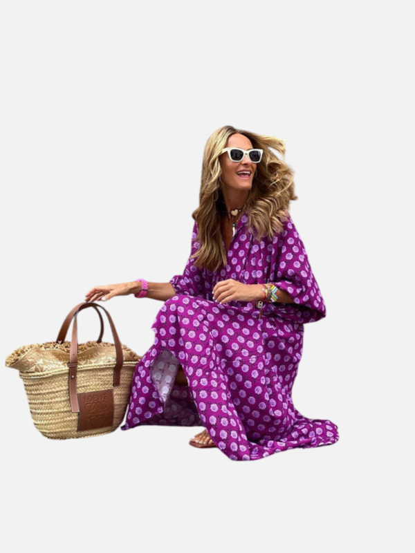 Sara | Gebloemde Boho Maxi-Jurk
