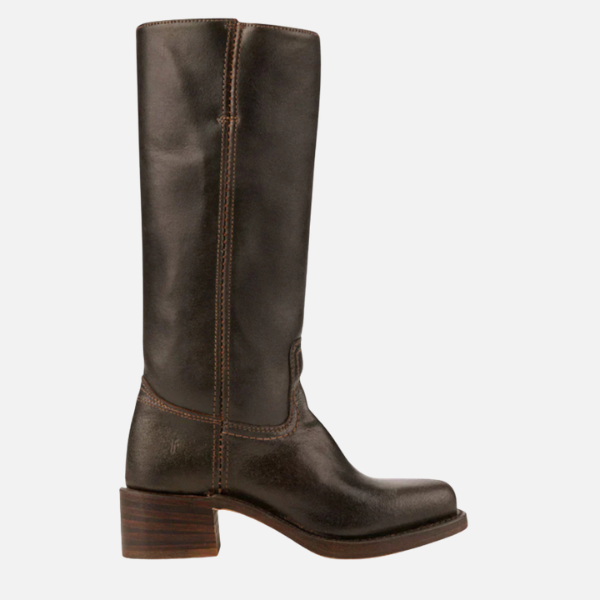 Kirsten | Kniehoog Rijdboots met Blokhak, Dames