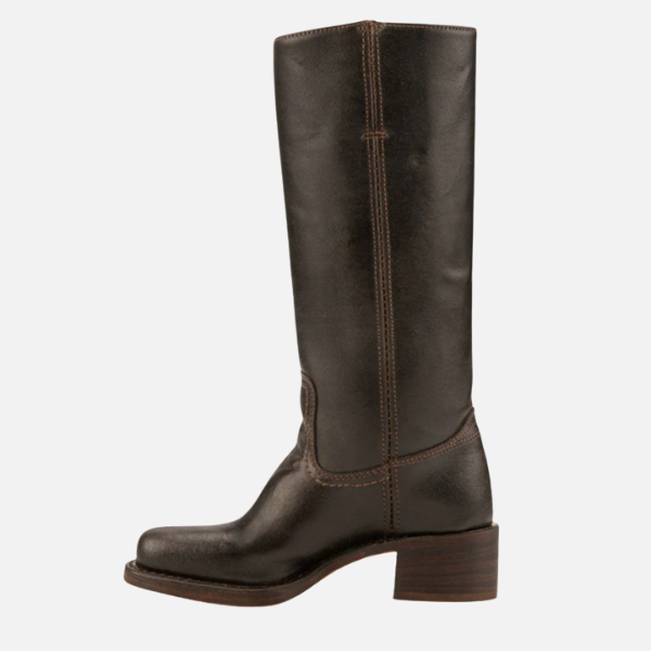 Kirsten | Kniehoog Rijdboots met Blokhak, Dames