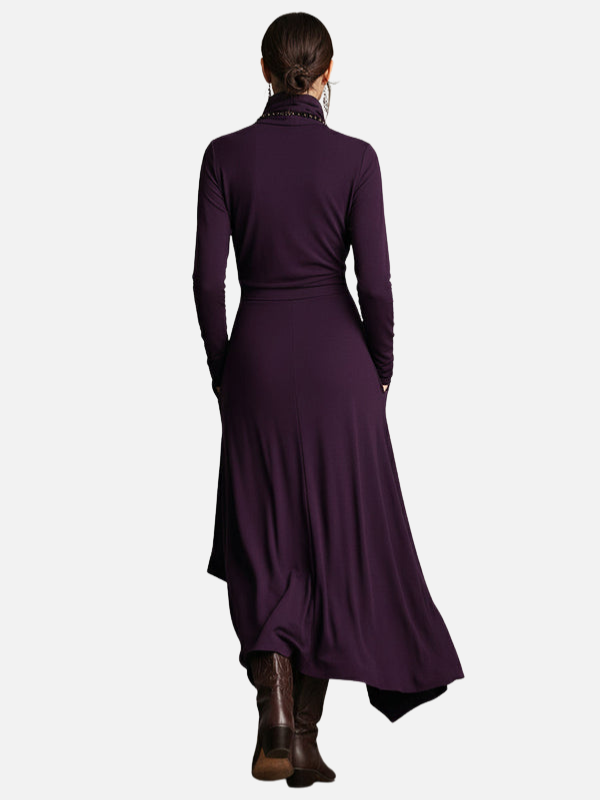 Emma | Asymmetrische Maxijurk met Col
