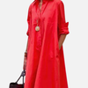 Sara | Blousejurk met Zakken, Midi
