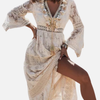 Sara | Boho Kanten Maxi-Jurk met V-Hals