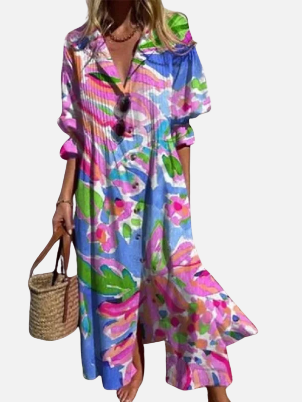 Sara | Boho Maxi-Jurk met Print