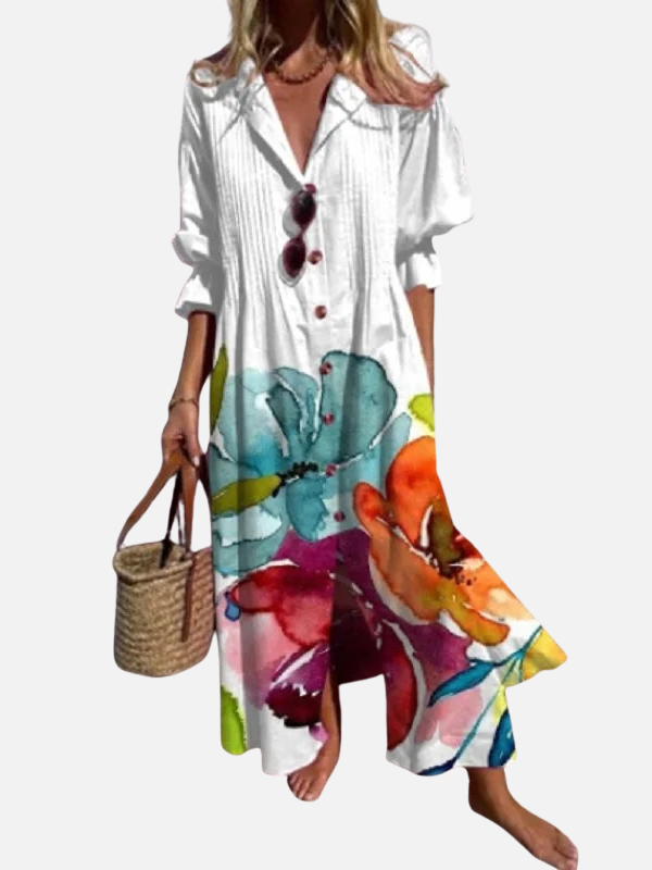 Sara | Boho Maxi-Jurk met Print