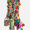 Sara | Boho Maxi-Jurk met Print