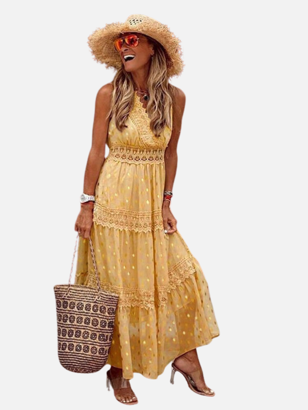 Fleur | Boho Maxijurk met Kant