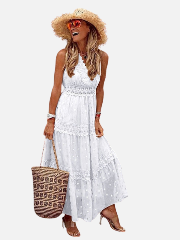 Fleur | Boho Maxijurk met Kant