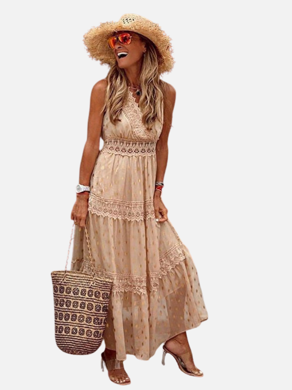 Fleur | Boho Maxijurk met Kant