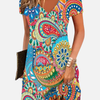 Sara | Boho Mini-Jurk met V-Hals