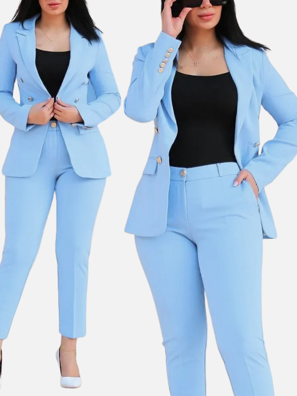 Sophie | Broekpak met Dubbelrij Blazer en Pantalon