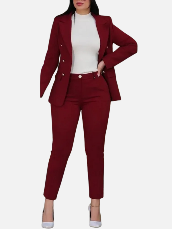 Sophie | Broekpak met Dubbelrij Blazer en Pantalon