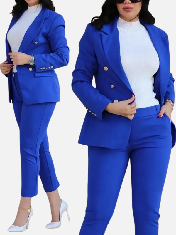 Sophie | Broekpak met Dubbelrij Blazer en Pantalon