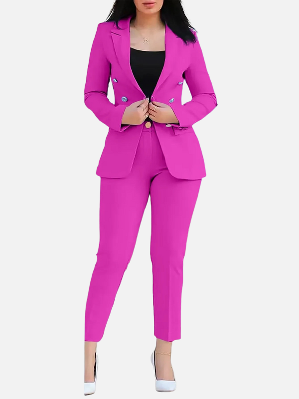 Sophie | Broekpak met Dubbelrij Blazer en Pantalon