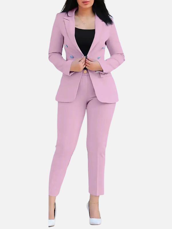 Sophie | Broekpak met Dubbelrij Blazer en Pantalon