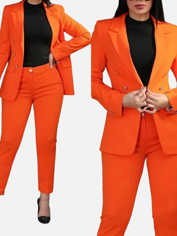 Sophie | Broekpak met Dubbelrij Blazer en Pantalon