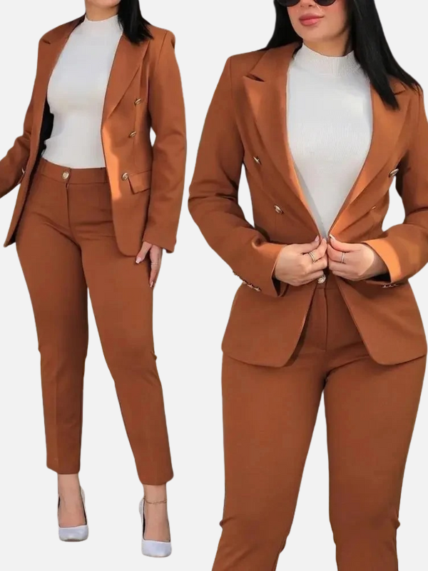 Sophie | Broekpak met Dubbelrij Blazer en Pantalon