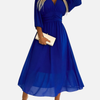 Sara | Chiffon Maxi-Jurk met V-Hals