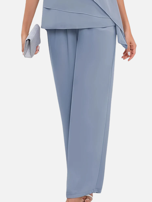 Julia | Chique Tweedelige Set met Chiffon Top