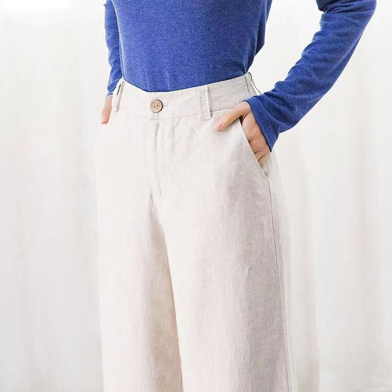 Victorie | Luchtige Broek met Wijde Pijpen
