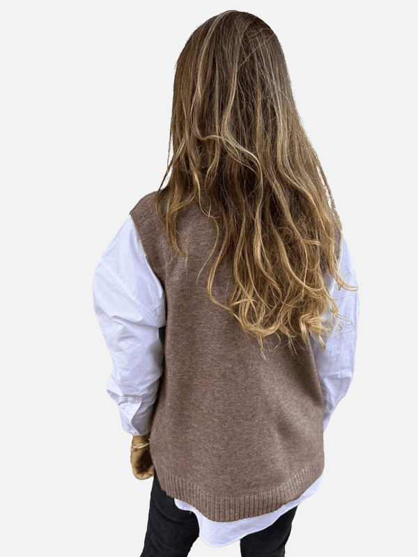 Eva | Gebreide Spencer met V-Hals