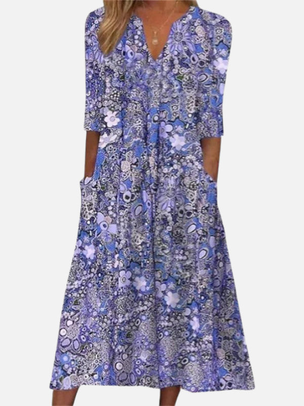 Gebloemde Zomerjurk met Zakken
