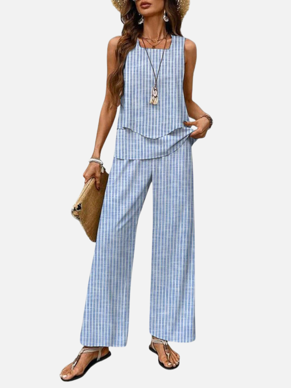Fleur | Gebloemde Zomerset met Top en Wijde Broek