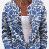 Fleur | Gebreid Vest met Bloemenprint