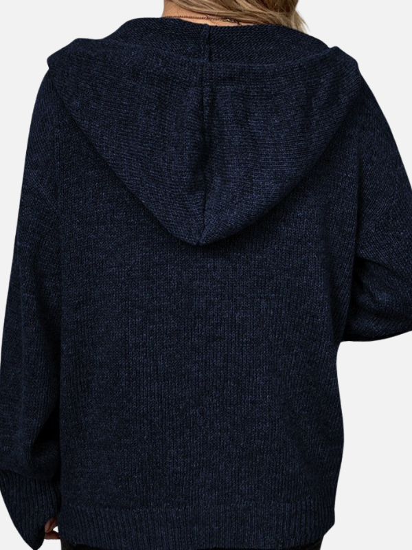 Fleur | Gebreid Vest met Capuchon