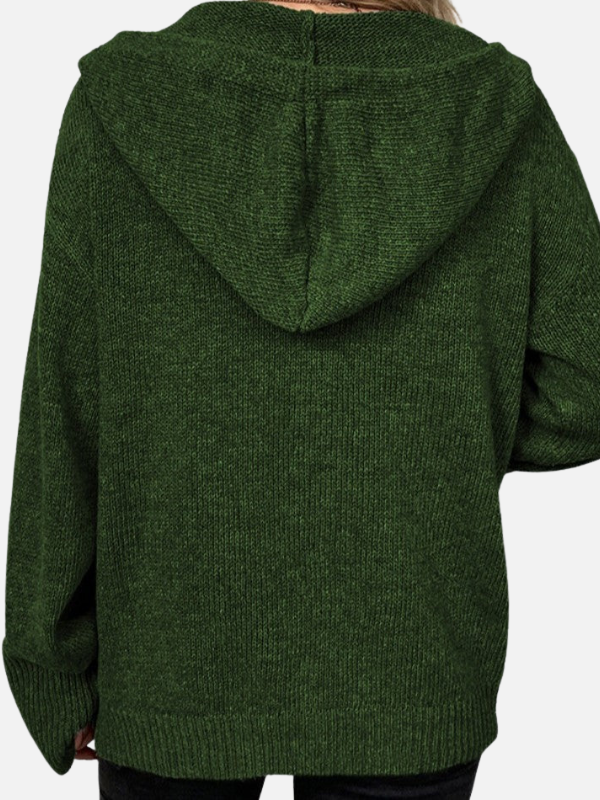 Fleur | Gebreid Vest met Capuchon