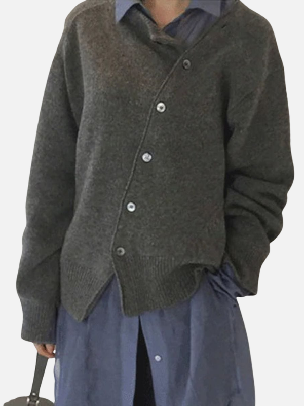 Fleur | Gebreid Vest met Knoopsluiting