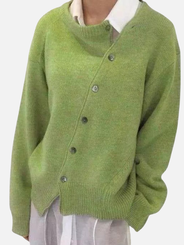 Fleur | Gebreid Vest met Knoopsluiting