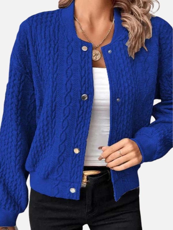 Eva | Gebreide Bomber met Kabelpatroon