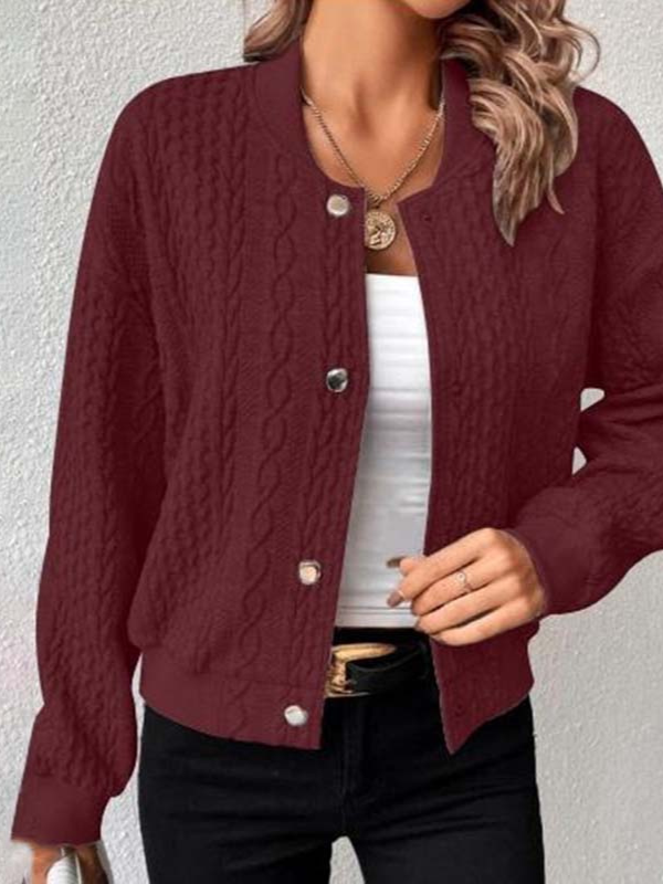 Eva | Gebreide Bomber met Kabelpatroon