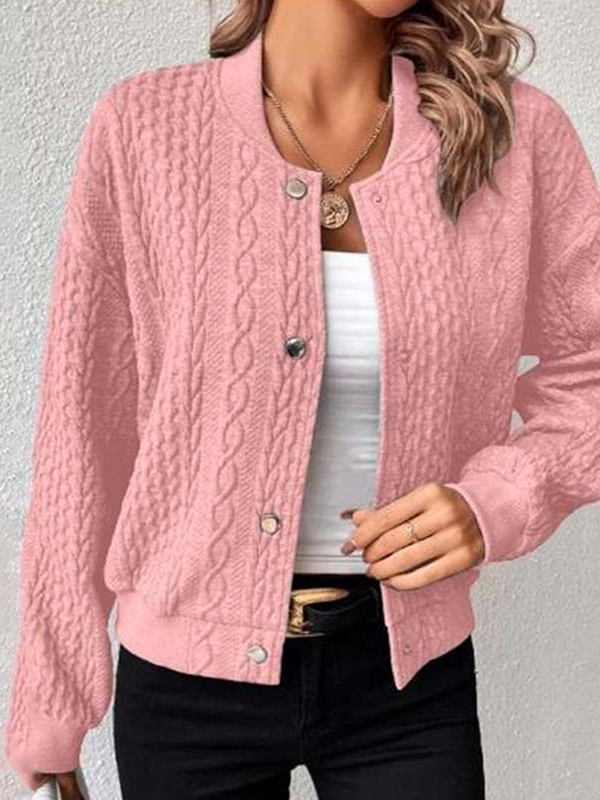Eva | Gebreide Bomber met Kabelpatroon
