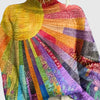 Emma | Gebreide Coltrui met Abstracte Print