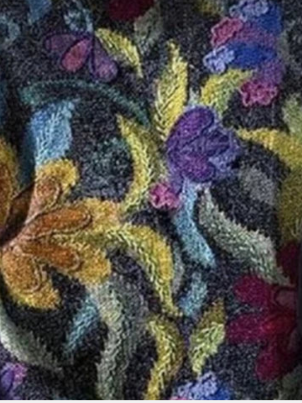 Fleur | Gebreide Trui met Bloemenprint