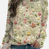 Fleur | Gebreide Trui met Bloemenprint