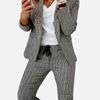Sophie | Geruit Mantelpak met Blazer en Broek
