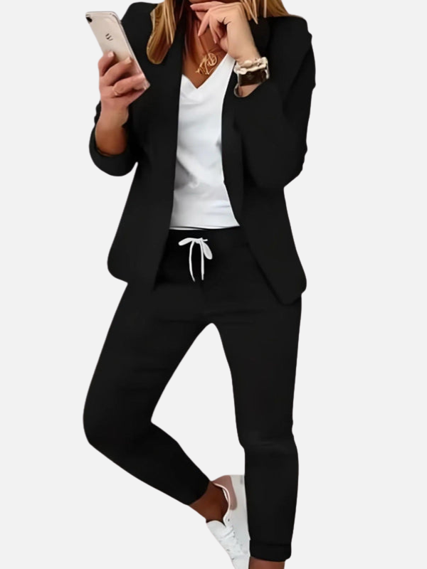 Sophie | Geruit Mantelpak met Blazer en Broek