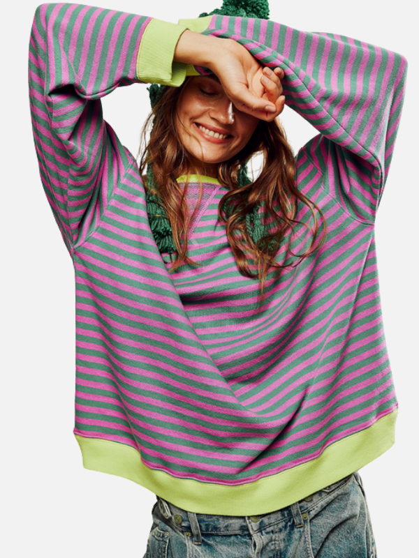 Anouk | Gestreepte Oversized Sweater