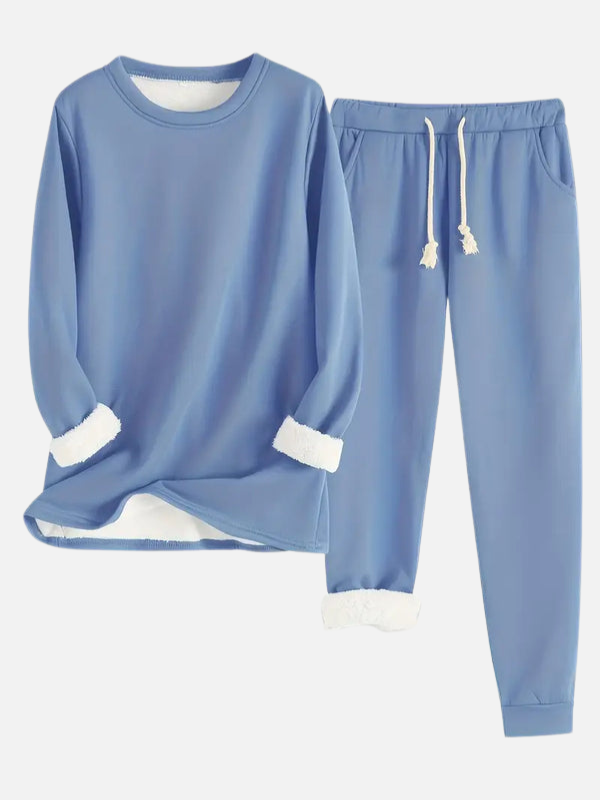 Sanne | Gevoerd Joggingpak met Trui en Broek
