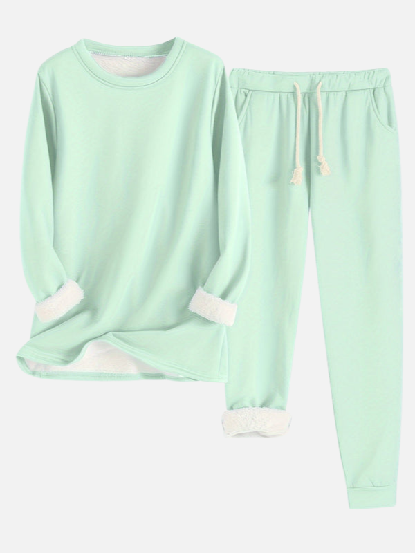 Sanne | Gevoerd Joggingpak met Trui en Broek