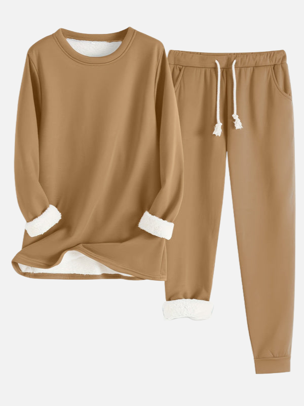 Sanne | Gevoerd Joggingpak met Trui en Broek