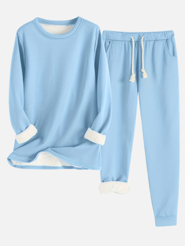 Sanne | Gevoerd Joggingpak met Trui en Broek