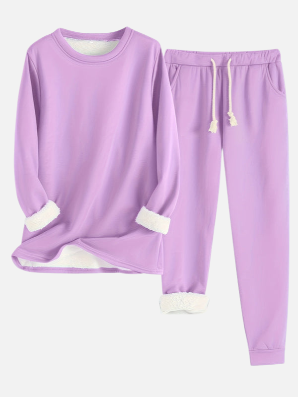 Sanne | Gevoerd Joggingpak met Trui en Broek